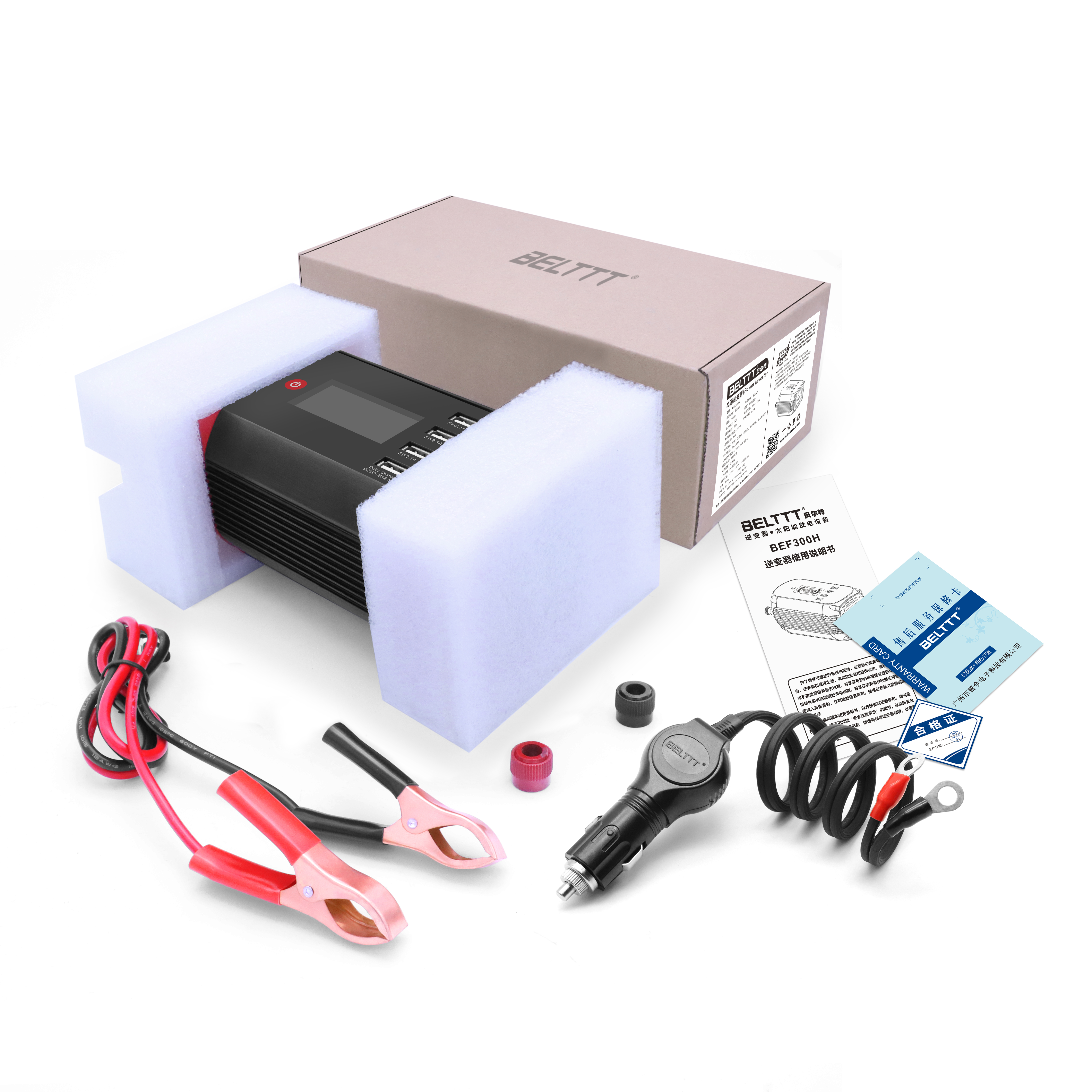 BELTTT 300W 车载逆变器 汽车逆变器